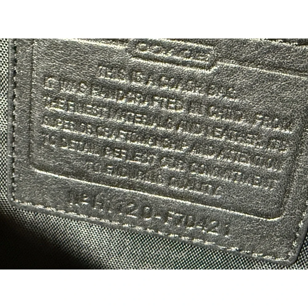 Coach Transatlantic Nylon Laptop‎ Briefcase Grey Black Messenger Bag F70354